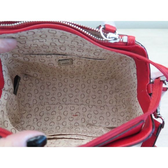 Guess SE801676 Women's Red Karlan Mini Crossbody Bag Purse Satchel - Picture 12 of 13